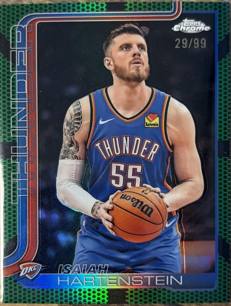 Isaiah Hartenstein [Green Basketball Refractor] #181