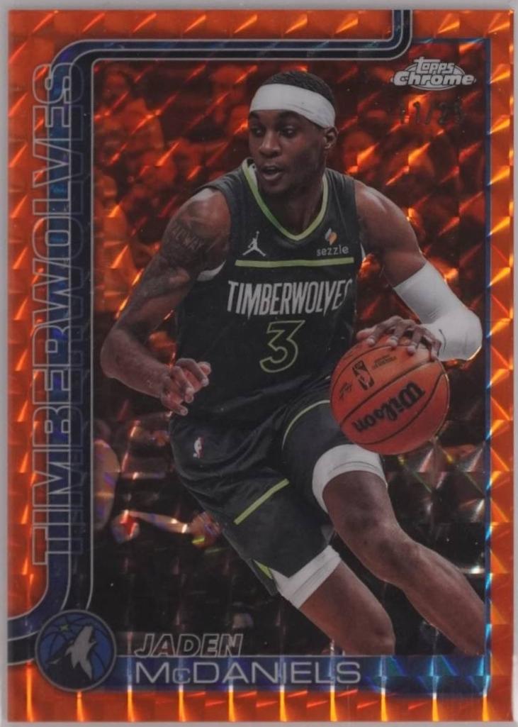 Jaden McDaniels [Orange Geometric Refractor] #176