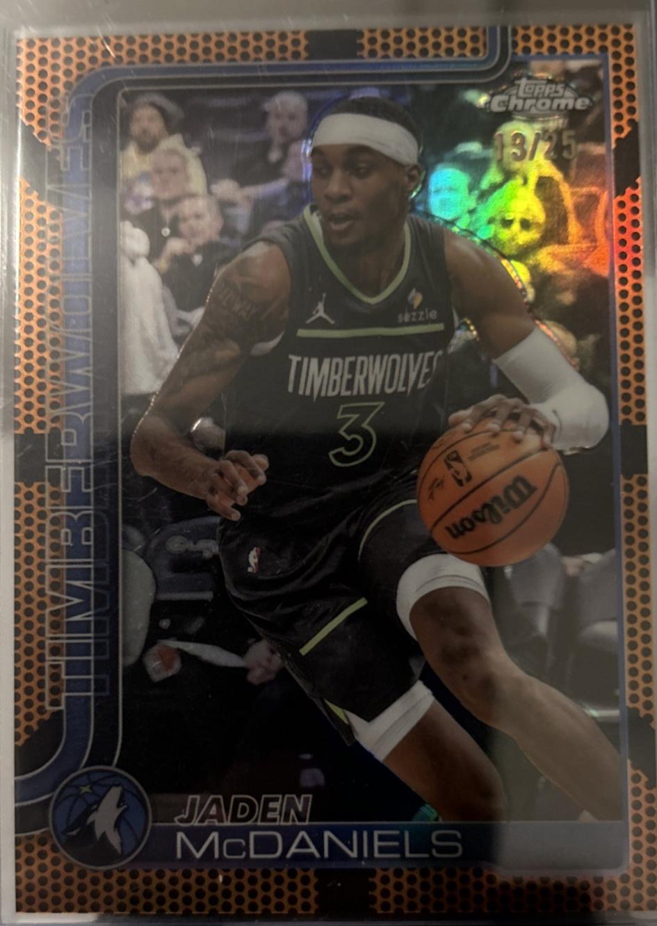 Jaden McDaniels [Orange Refractor] #176