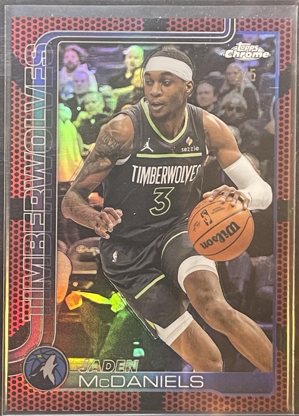 Jaden McDaniels [Red Refractor] #176