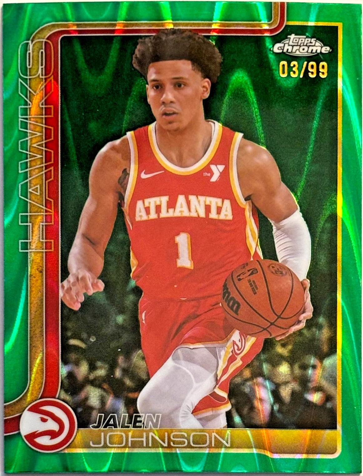 Jalen Johnson [RayWave Green Refractor] #56