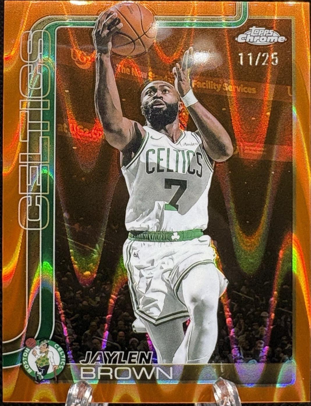 Jaylen Brown [RayWave Orange Refractor] #51