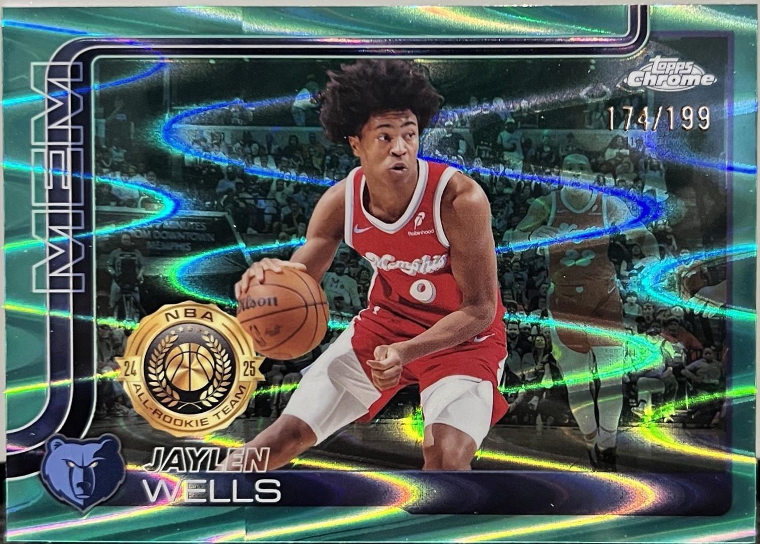 Jaylen Wells [RayWave Aqua Refractor] #200