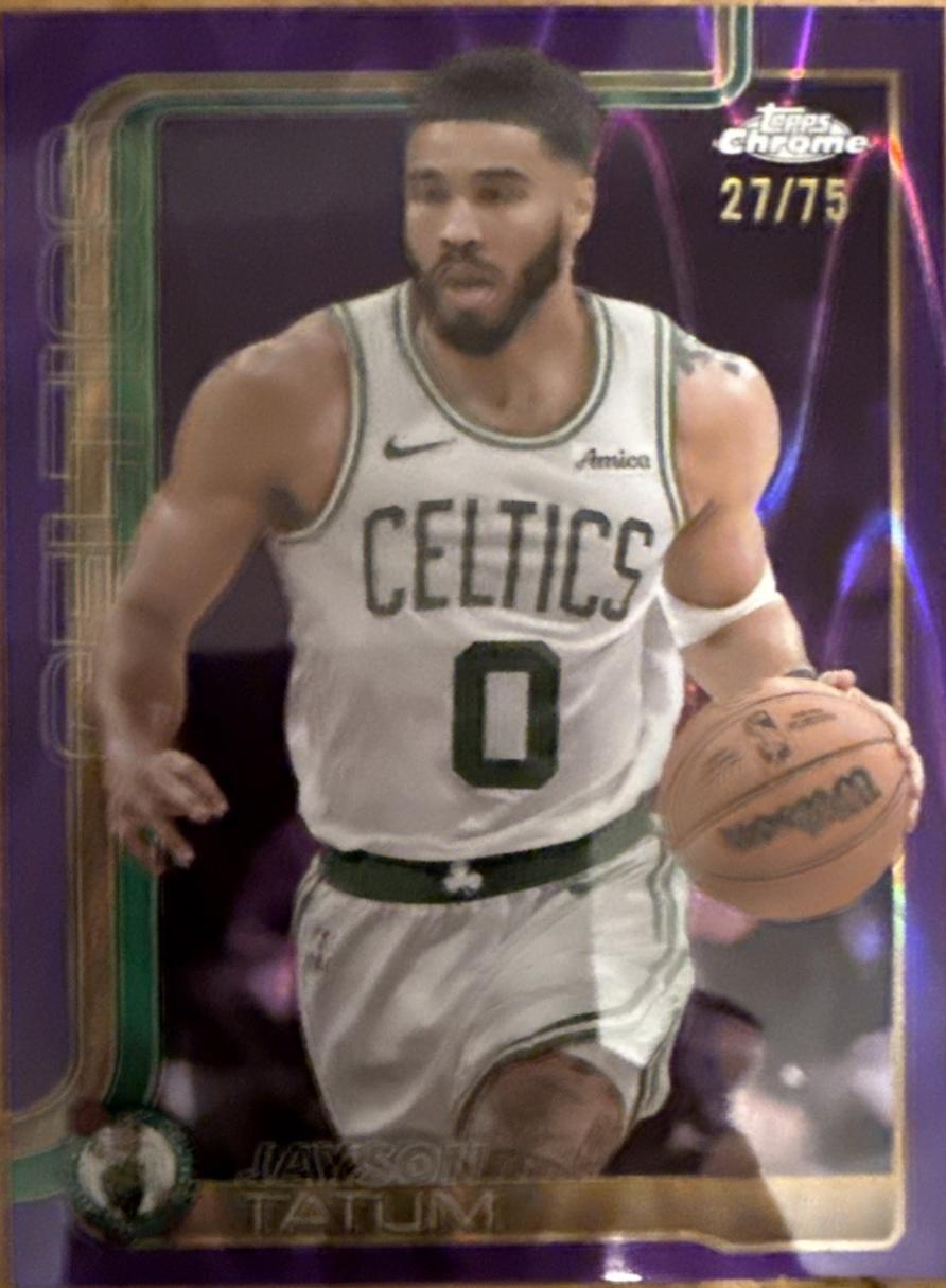 Jayson Tatum [RayWave Purple Refractor] #49