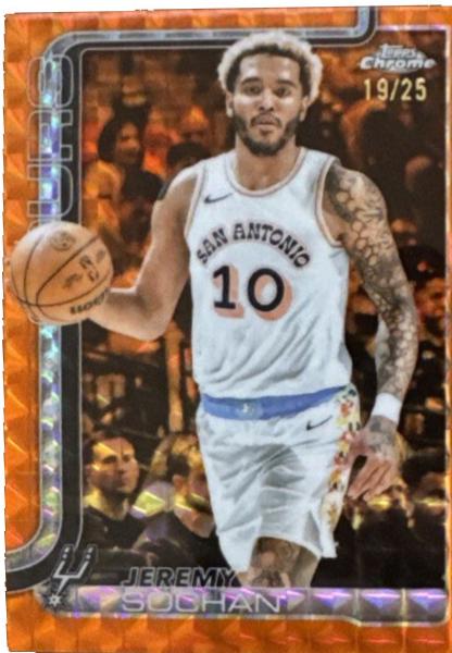 Jeremy Sochan [Orange Geometric Refractor] #239