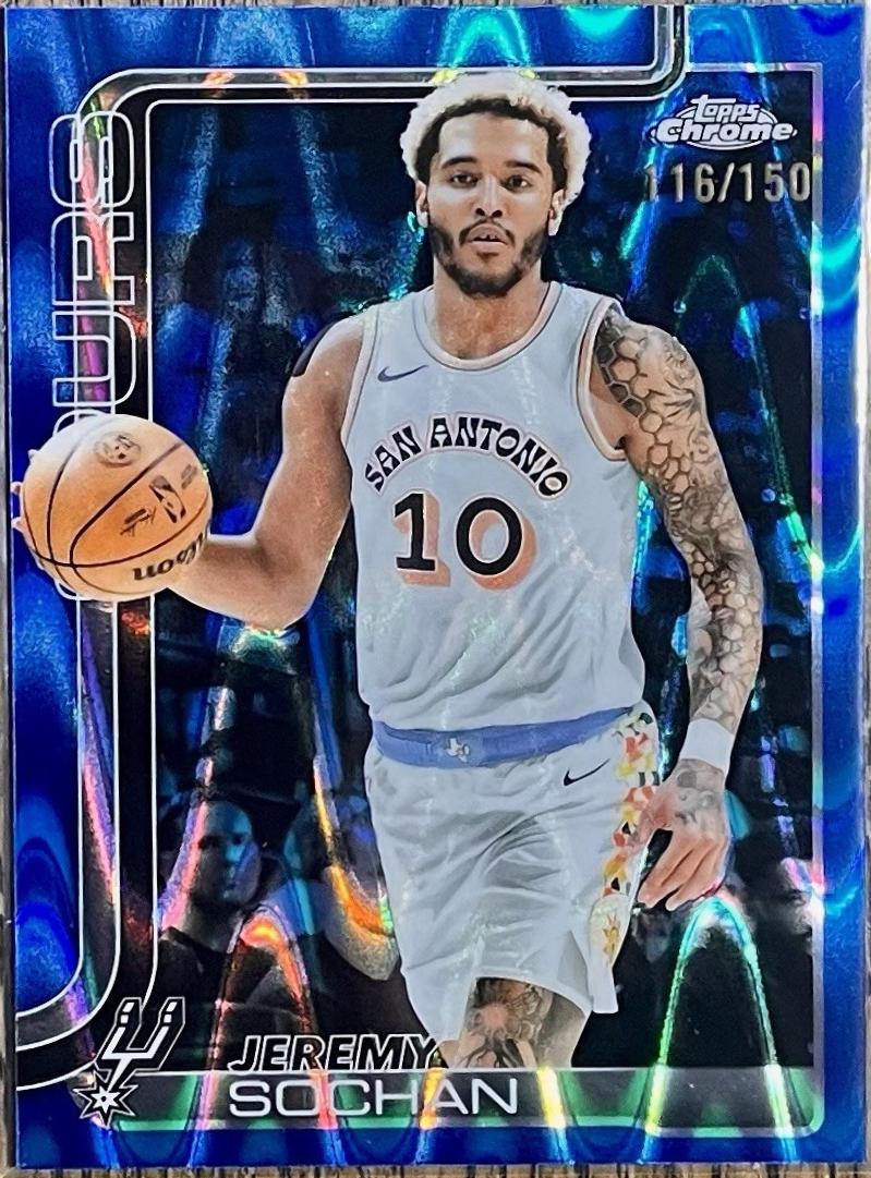 Jeremy Sochan [RayWave Blue Refractor] #239