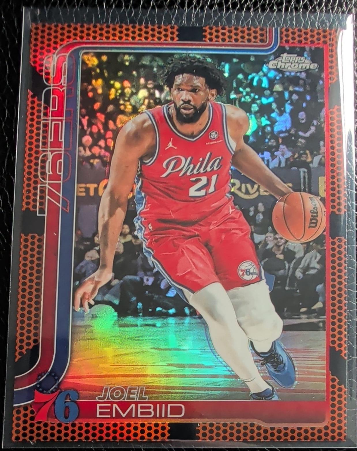 Joel Embiid [Orange Basketball Refractor] #149