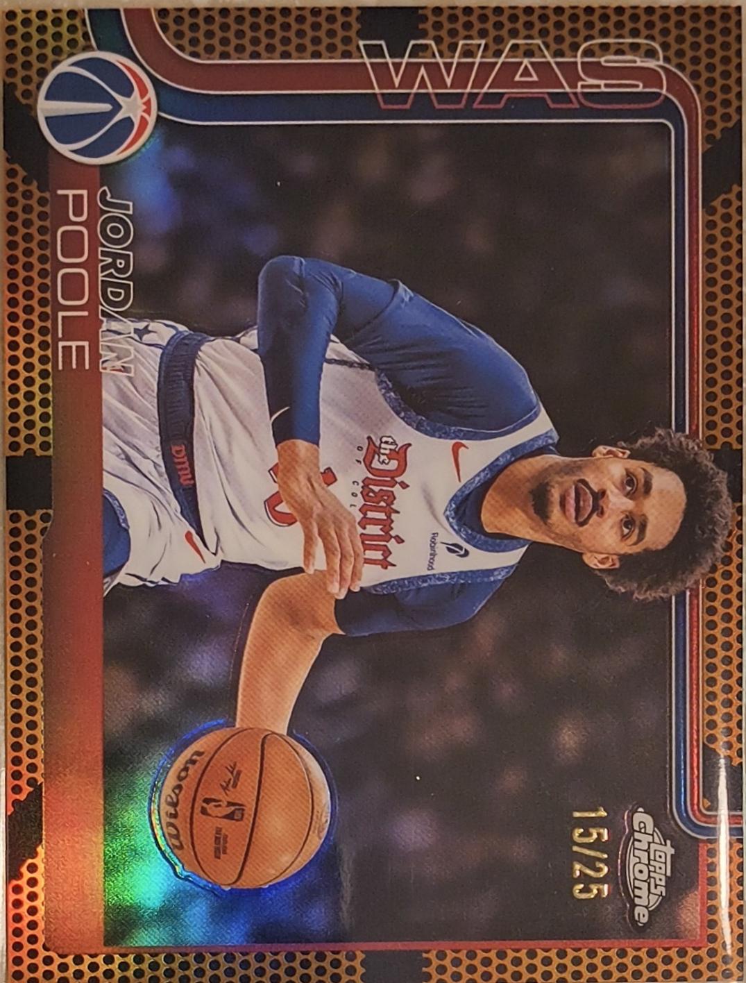 Jordan Poole [Orange Basketball Refractor] #207