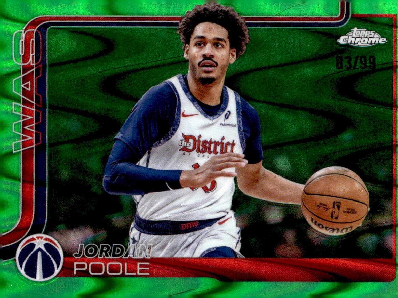 Jordan Poole [RayWave Green Refractor] #207