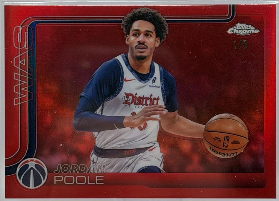 Jordan Poole [Red Basketball Refractor] #207