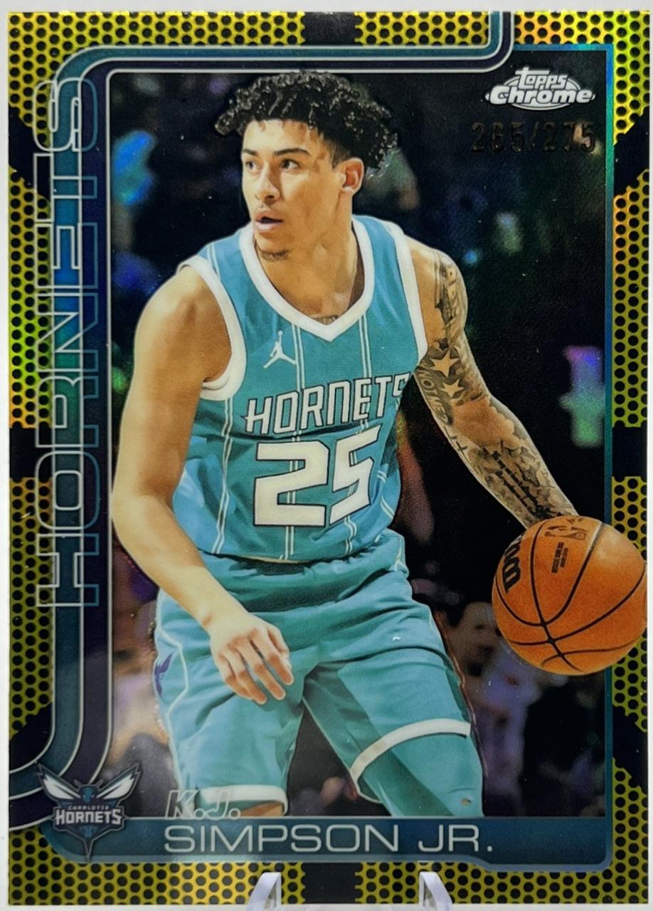 K.J. Simpson Jr. [Yellow Basketball Refractor] #45
