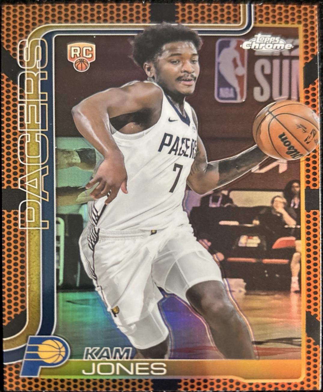 Kam Jones [Orange Basketball Refractor] #289