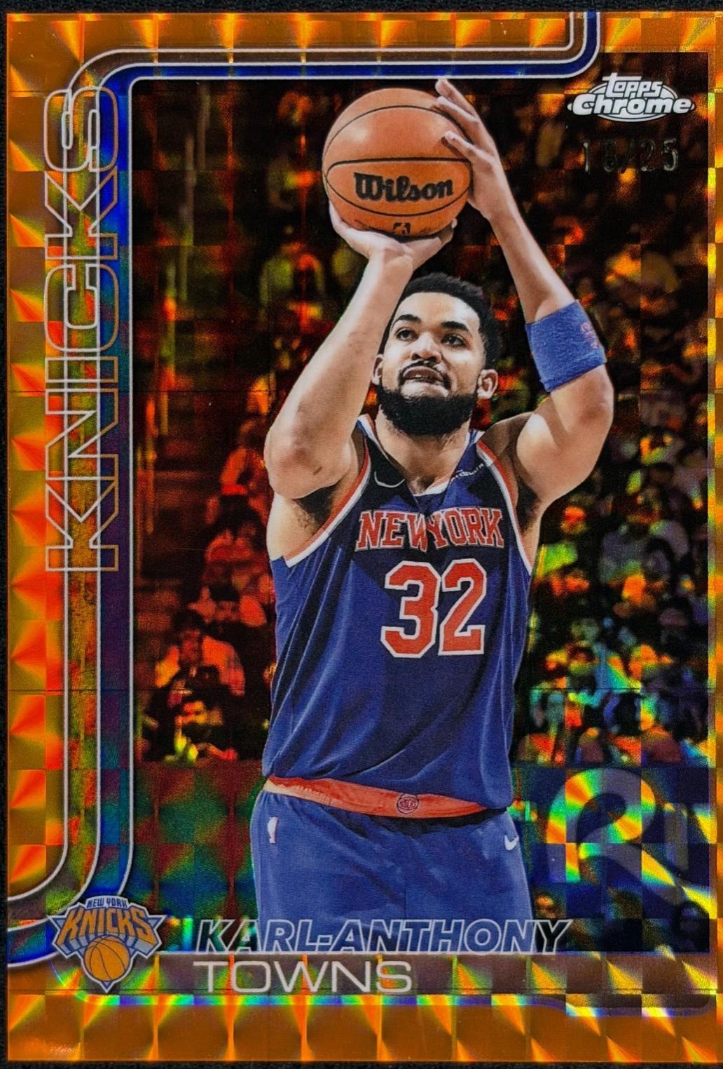 Karl-Anthony Towns [Orange Geometric Refractor] #179