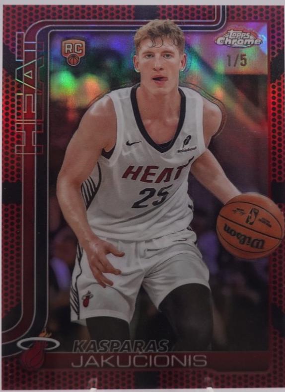 Kasparas Jakucionis [Red Basketball Refractor] #270