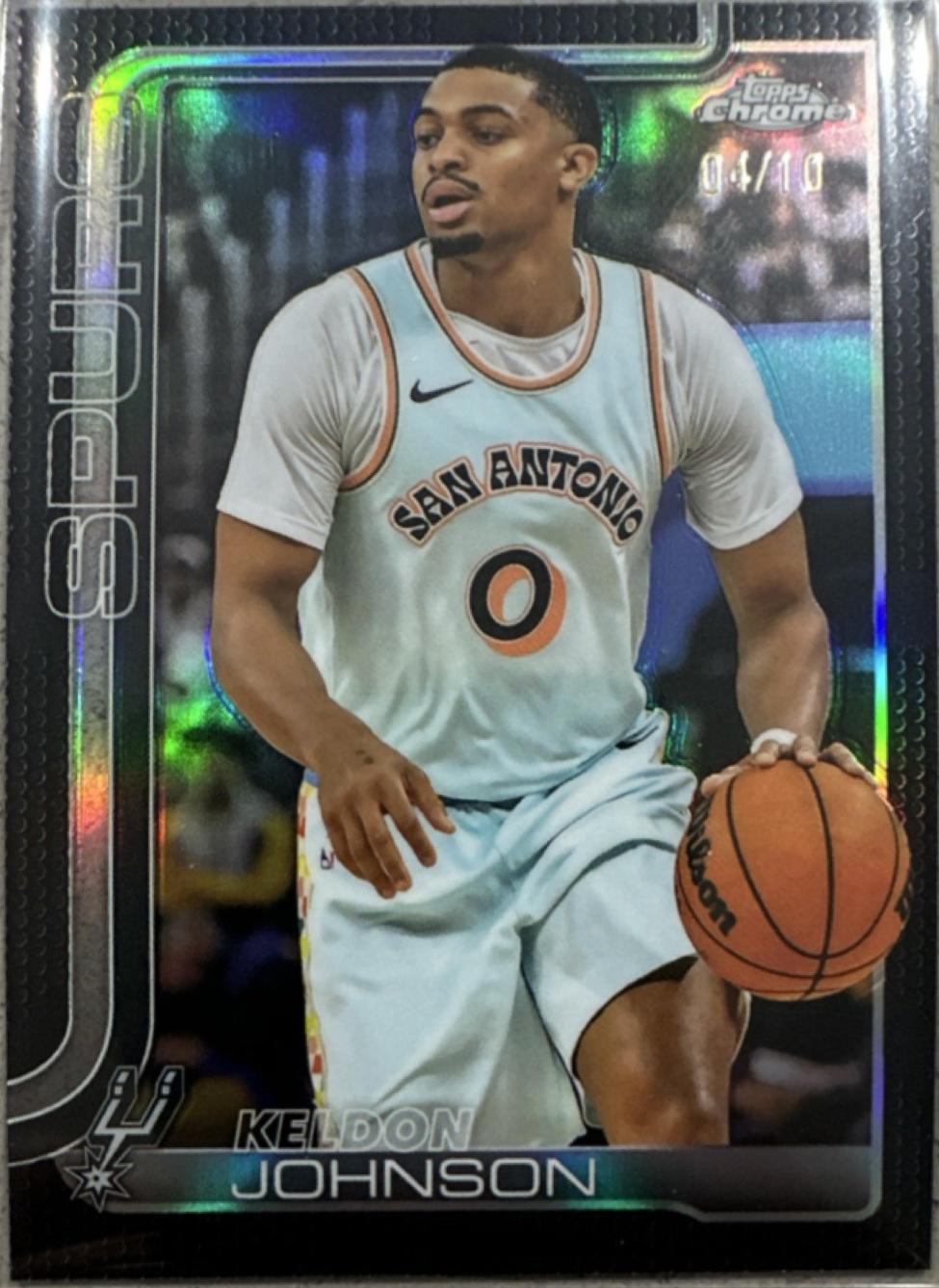 Keldon Johnson [Black Wave Refractor] #220