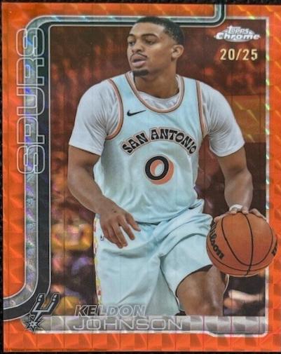 Keldon Johnson [Orange Geometric Refractor] #220
