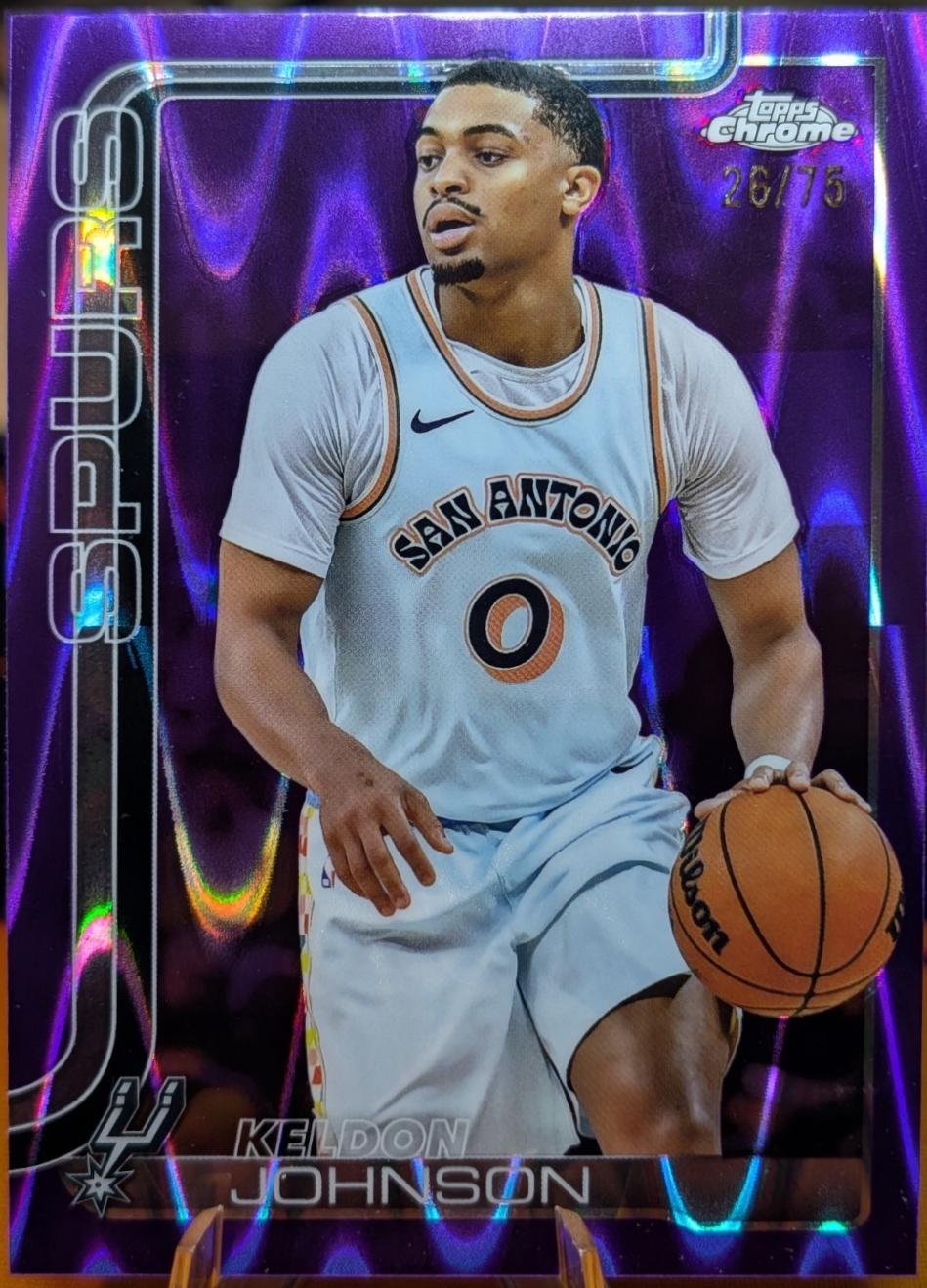 Keldon Johnson [RayWave Purple Refractor] #220