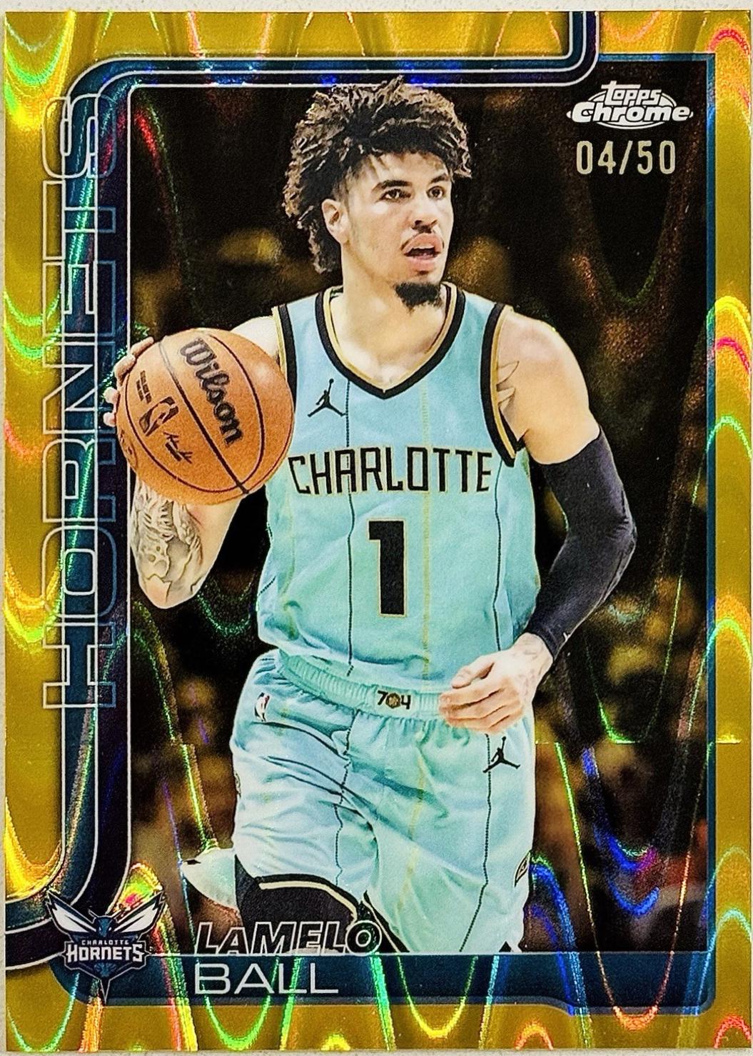 LaMelo Ball [RayWave Gold Refractor] #39