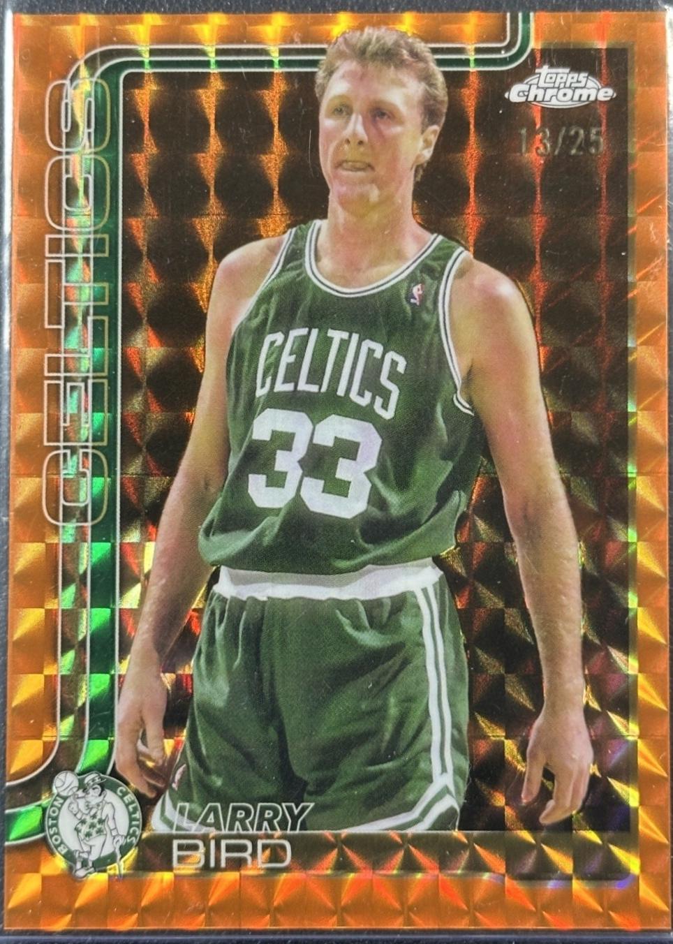 Larry Bird [Orange Geometric Refractor] #243