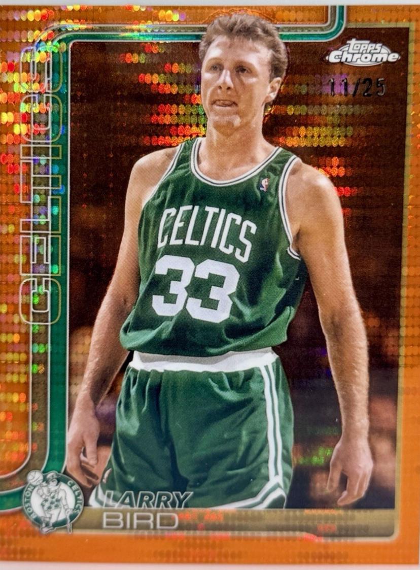 Larry Bird [Pulsar Orange Refractor] #243