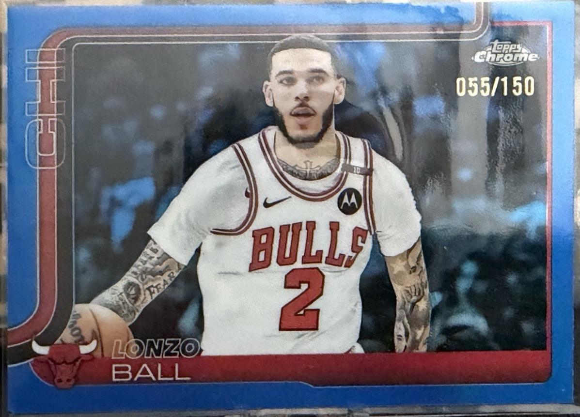Lonzo Ball [Blue Refractor] #38