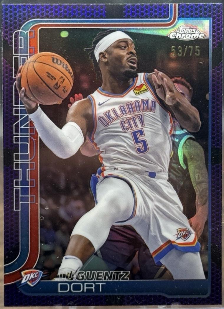 Luguentz Dort [Purple Basketball Refractor] #177