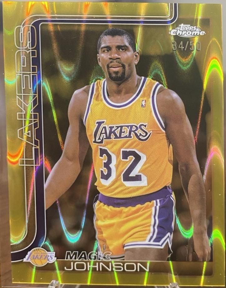 Magic Johnson [RayWave Gold Refractor] #244