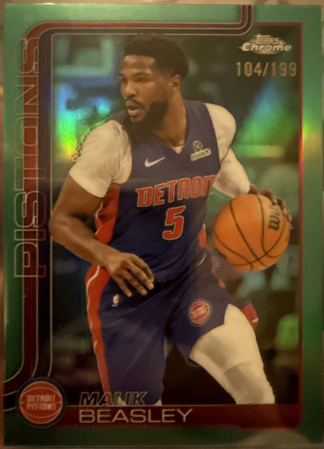 Malik Beasley [Aqua Refractor] #36