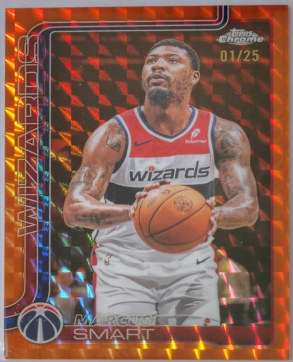 Marcus Smart [Orange Geometric Refractor] #224