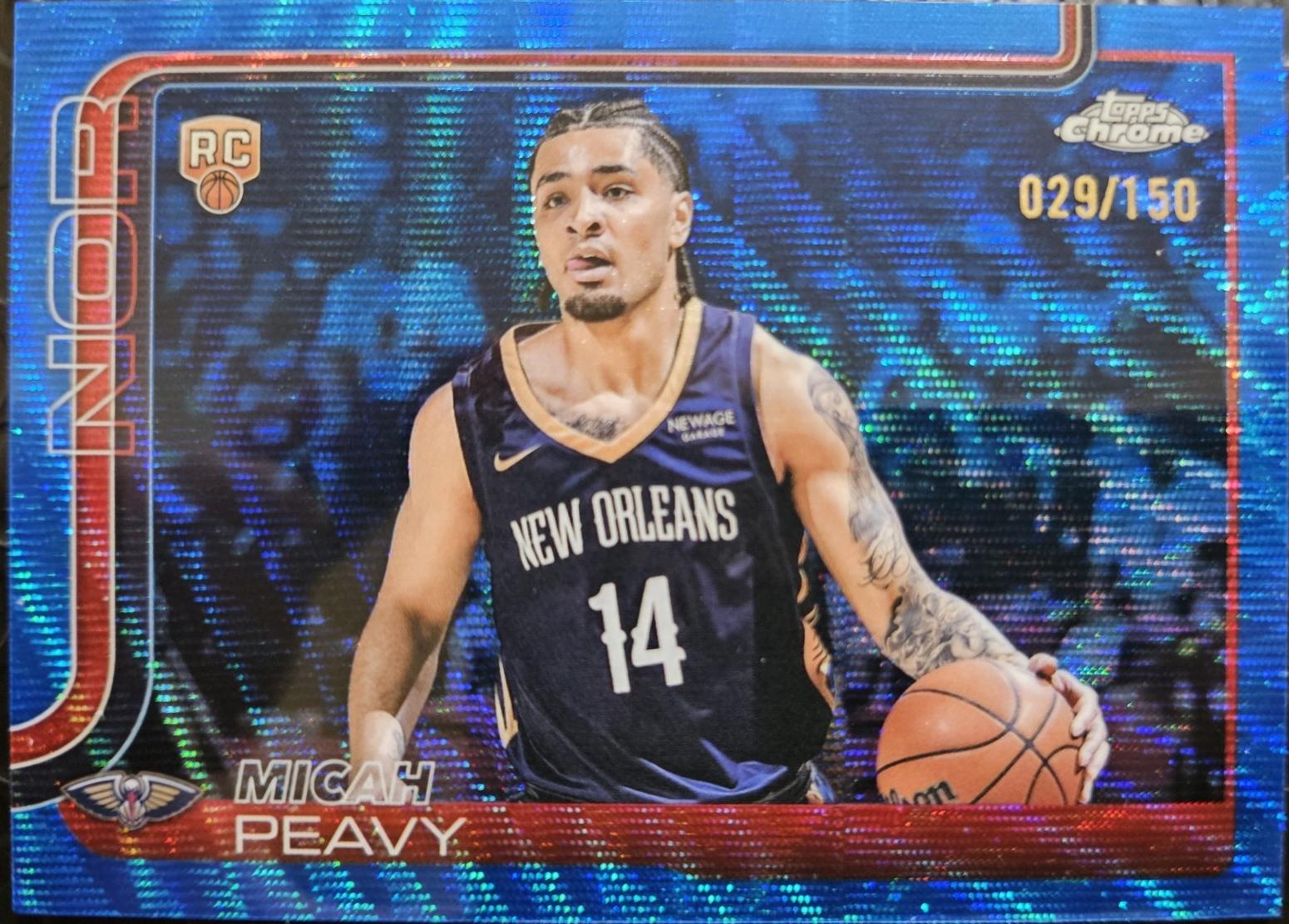 Micah Peavy [Blue Wave Refractor] #291