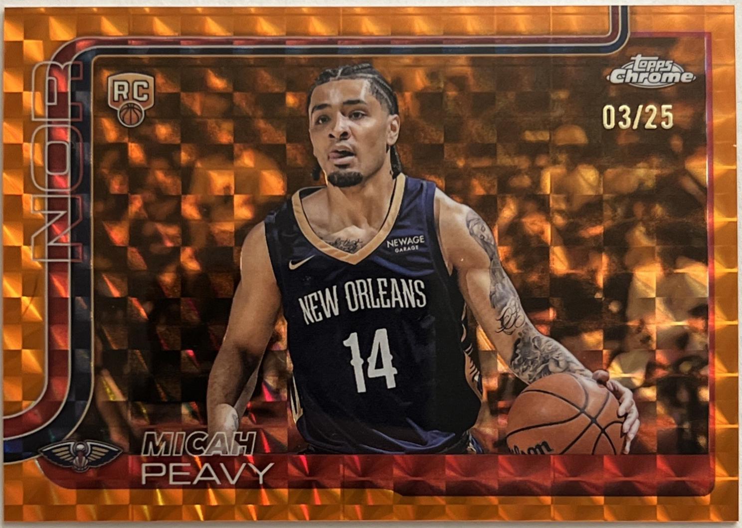 Micah Peavy [Orange Geometric Refractor] #291
