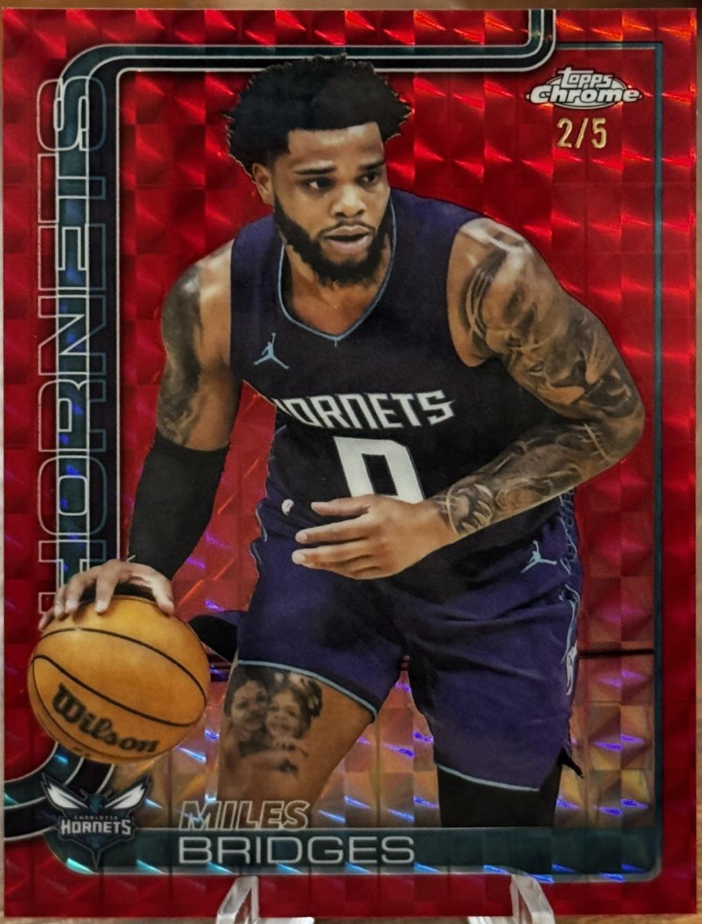 Miles Bridges [Red Geometric Refractor] #30