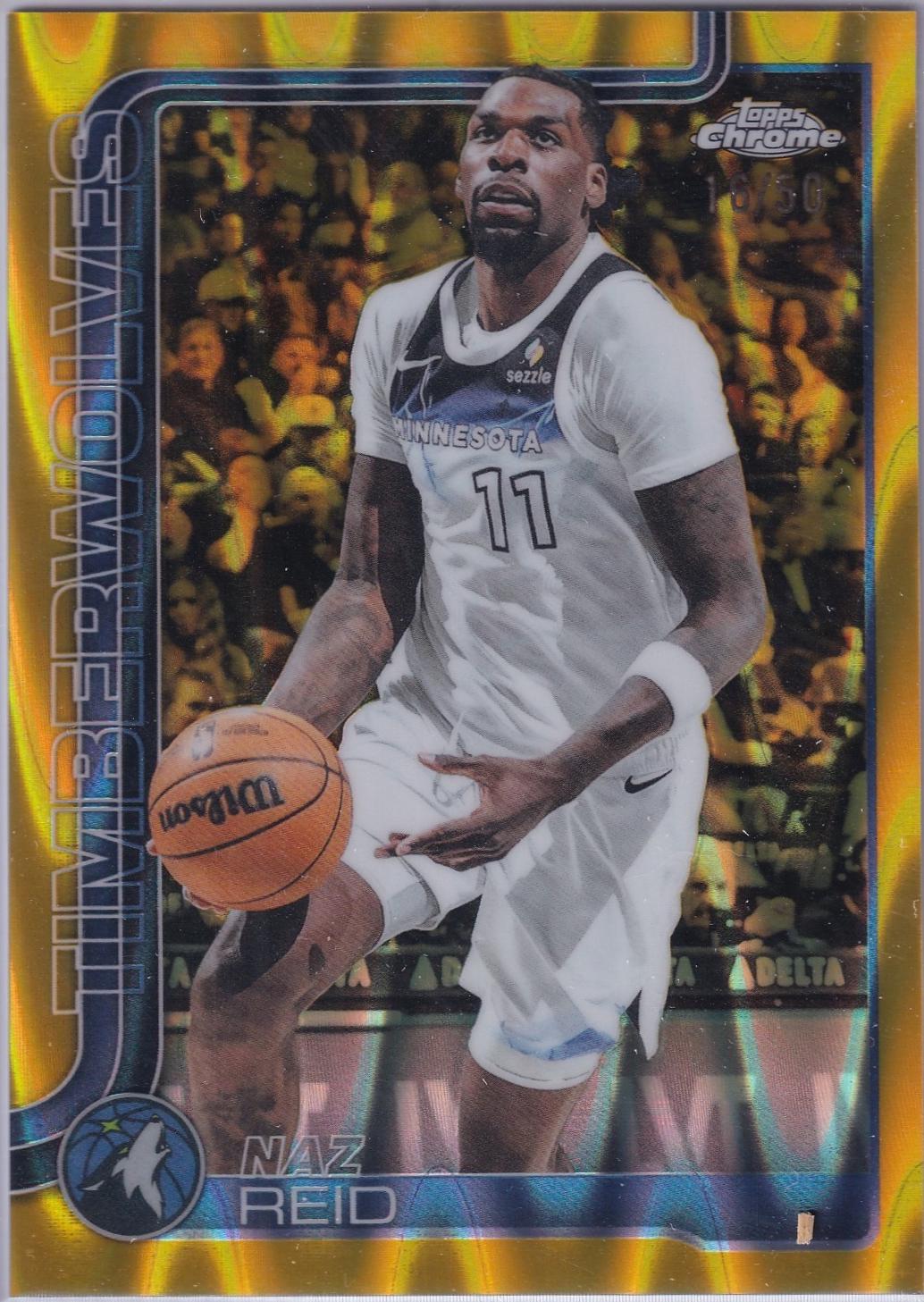 Naz Reid [RayWave Gold Refractor] #156