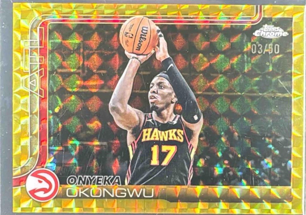 Onyeka Okongwu [Gold Geometric Refractor] #21
