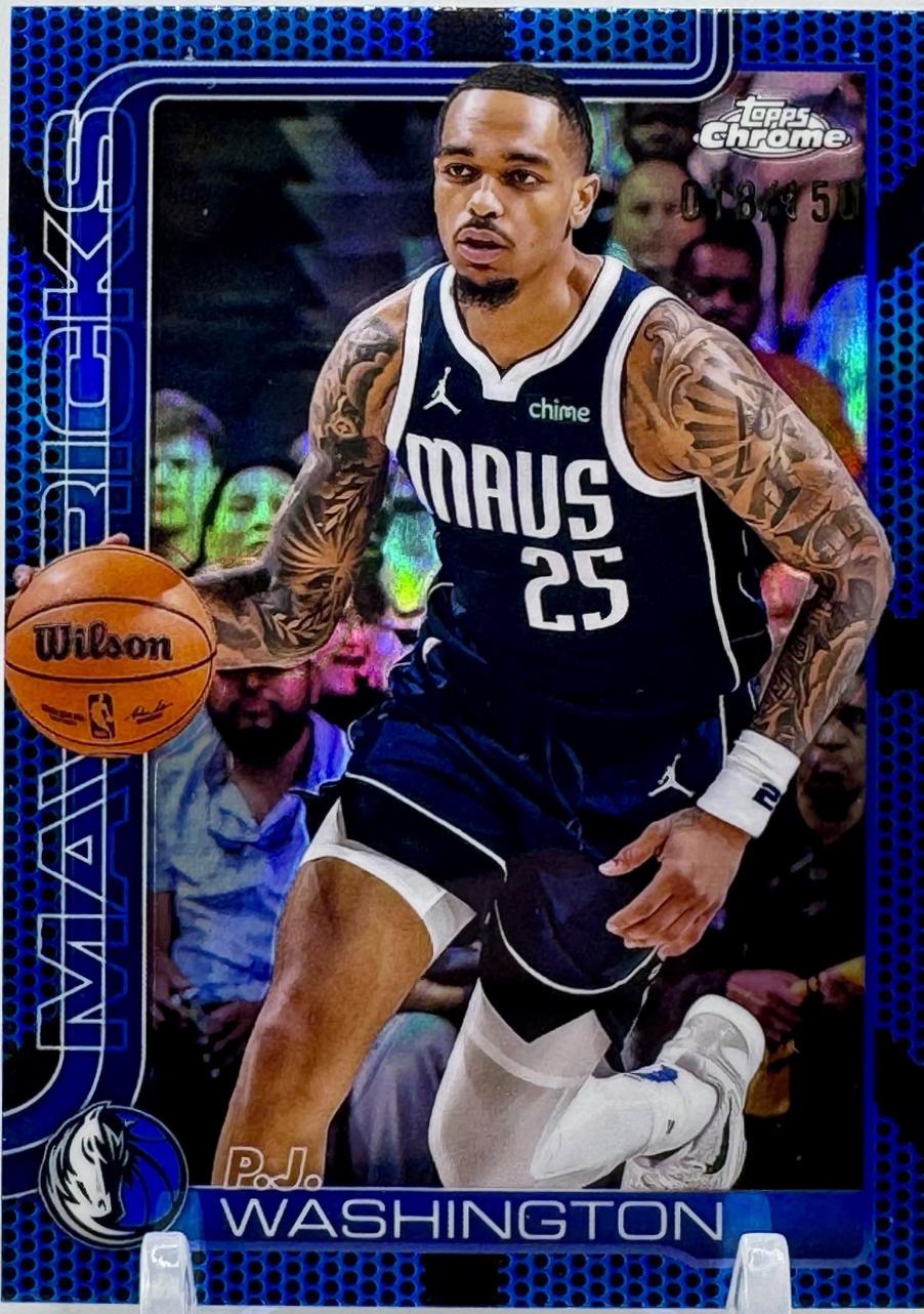 P.J. Washington [Blue Basketball Refractor] #19