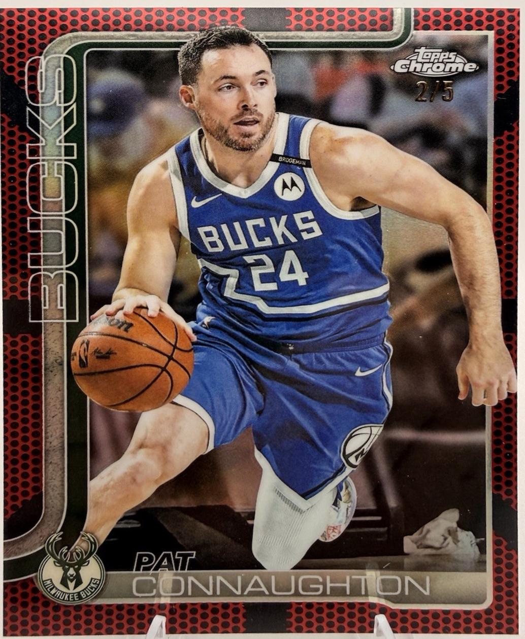 Pat Connaughton [Red Basketball Refractor] #190