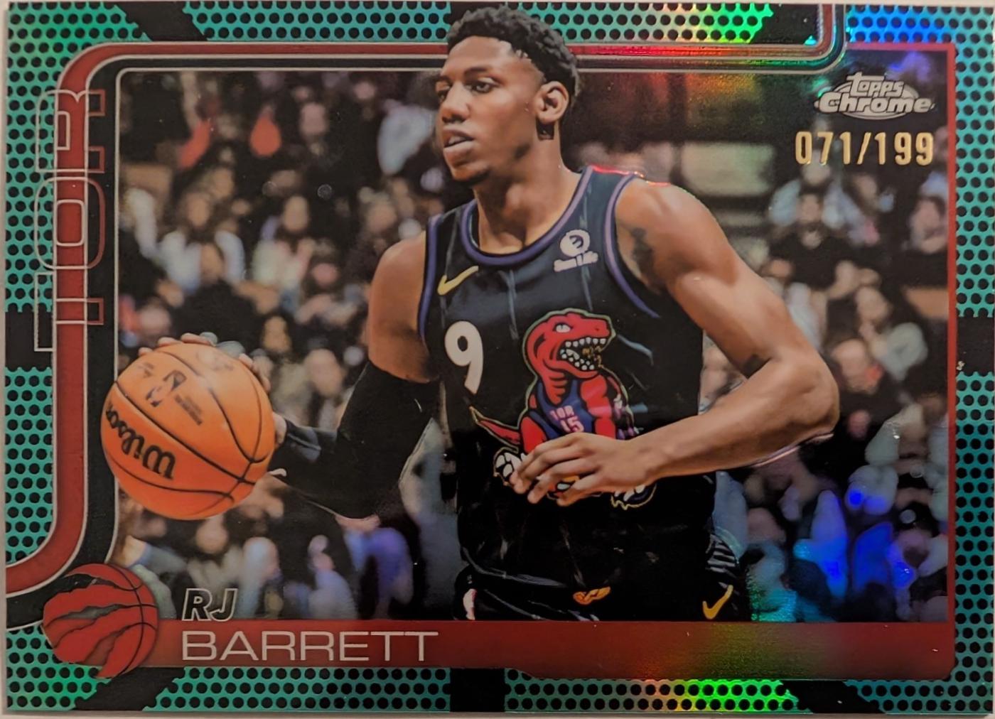 RJ Barrett [Aqua Basketball Refractor] #225