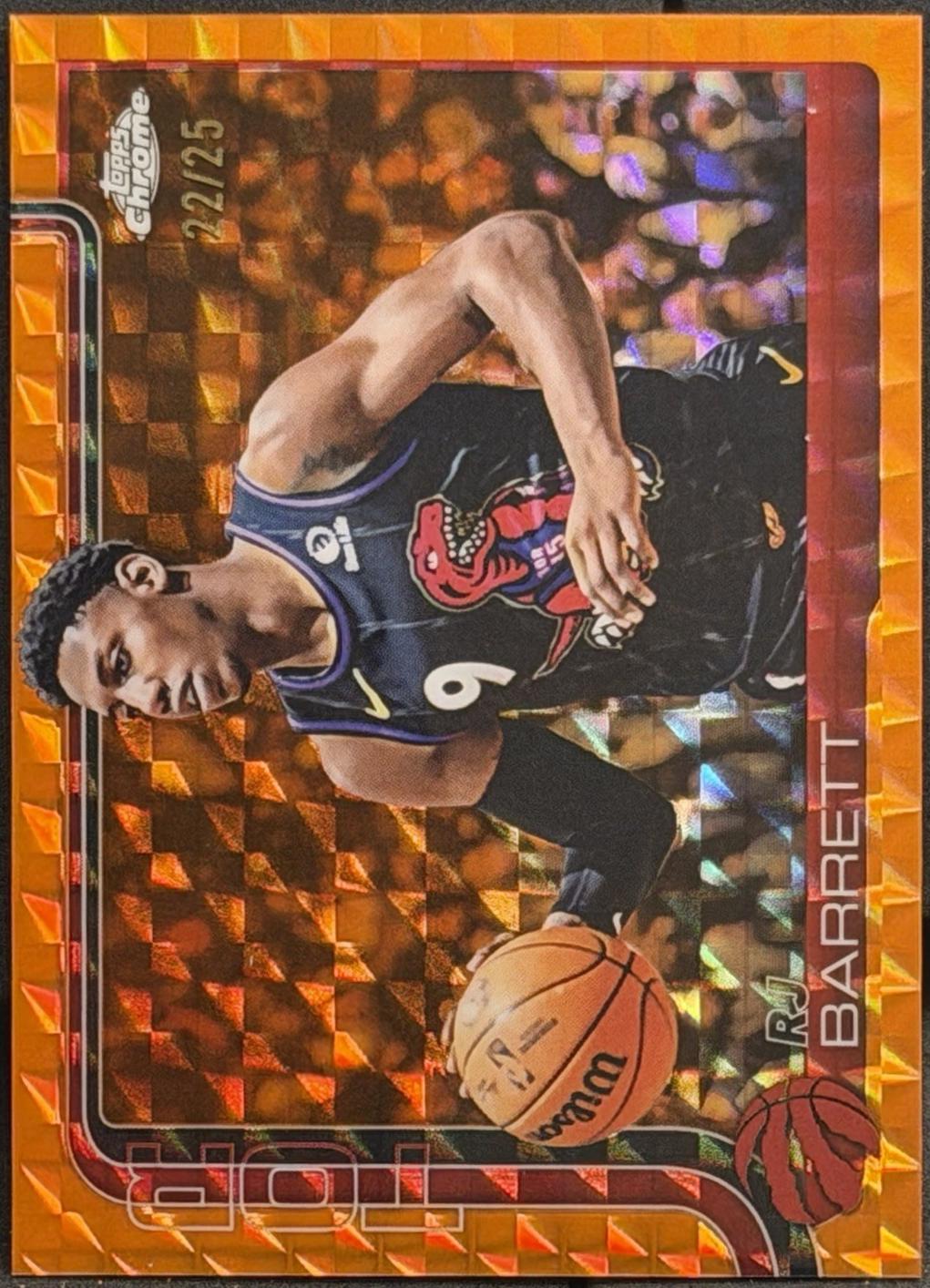 RJ Barrett [Orange Basketball Refractor] #225