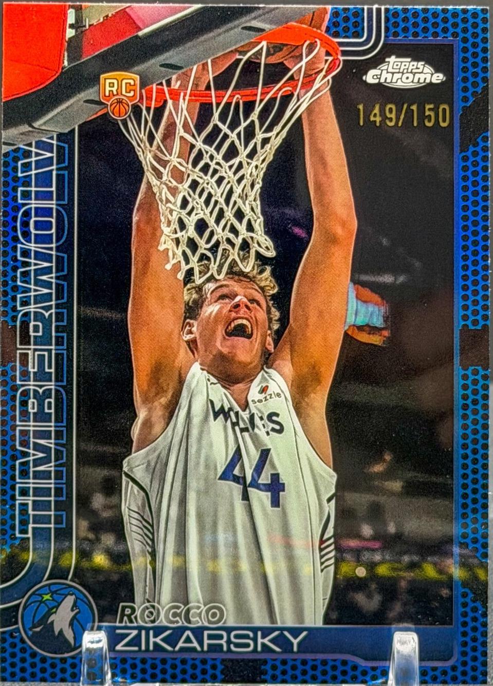 Rocco Zikarsky [Blue Basketball Refractor] #296