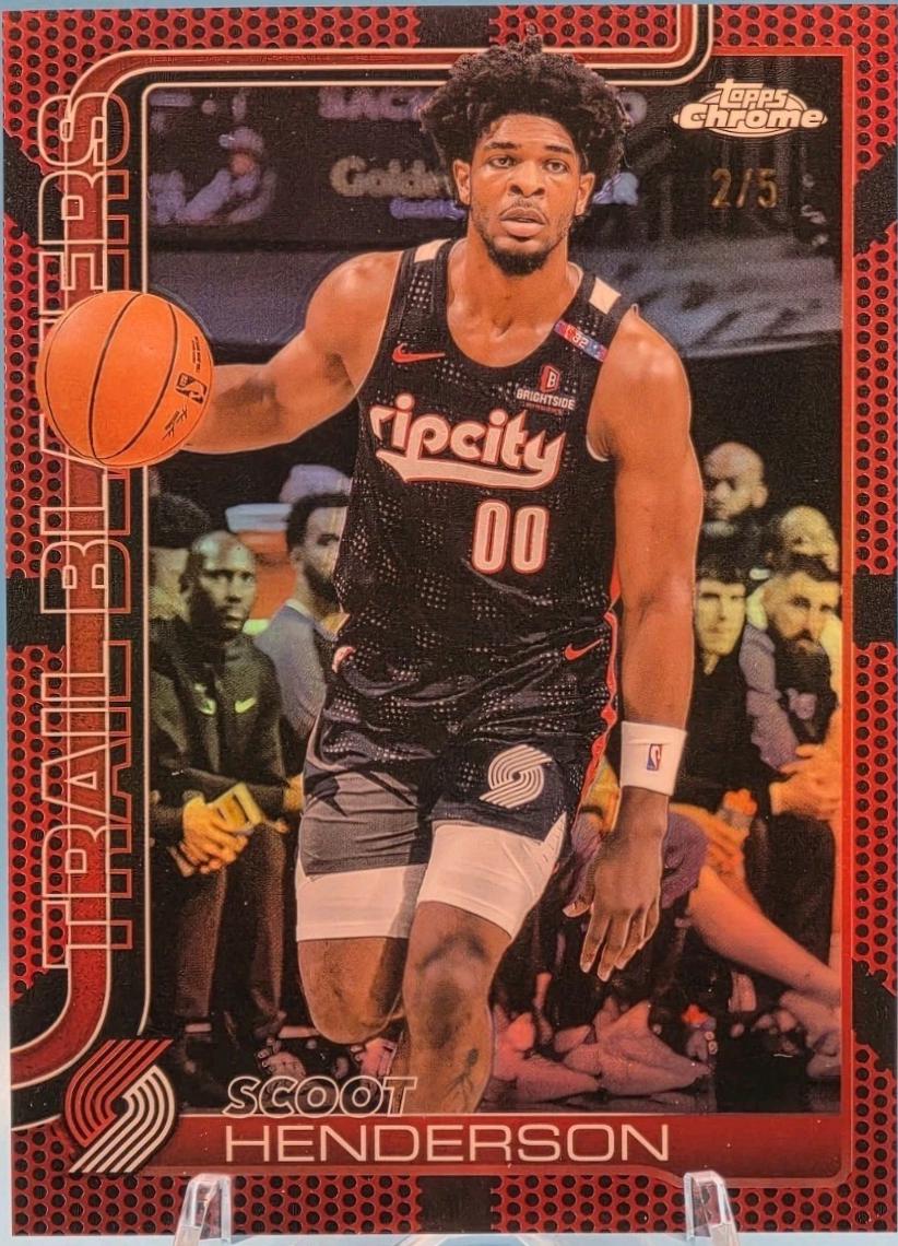 Scoot Henderson [Red Basketball Refractor] #166