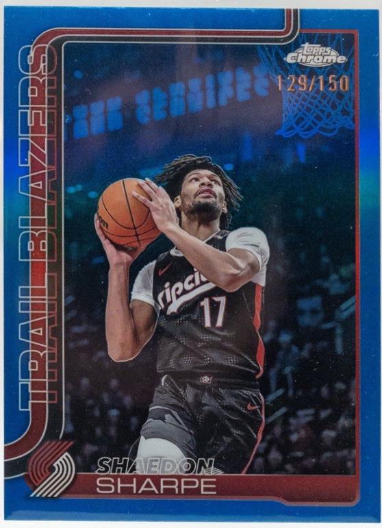 Shaedon Sharpe [RayWave Blue Refractor] #150