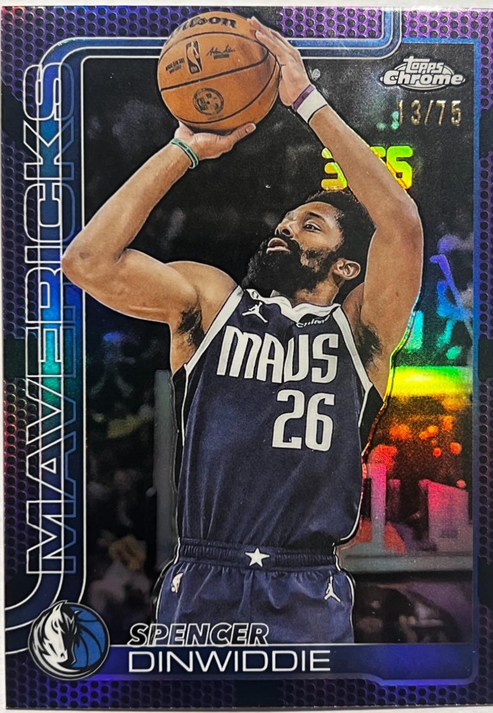 Spencer Dinwiddie [Purple Basketball Refractor] #13