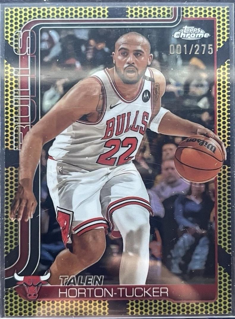Talen Horton-Tucker [Yellow Basketball Refractor] #10