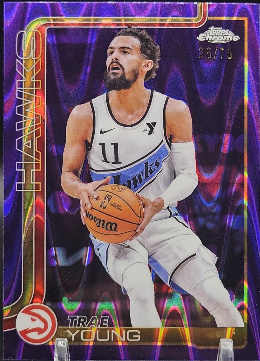 Trae Young [RayWave Purple Refractor] #5