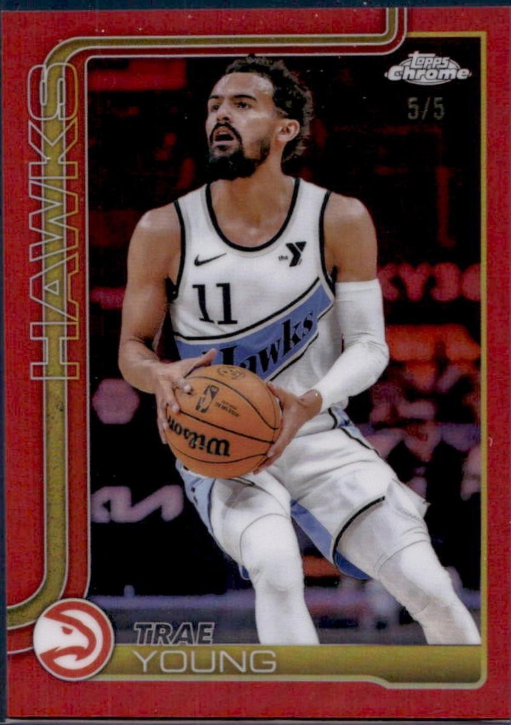 Trae Young [Red Refractor] #5