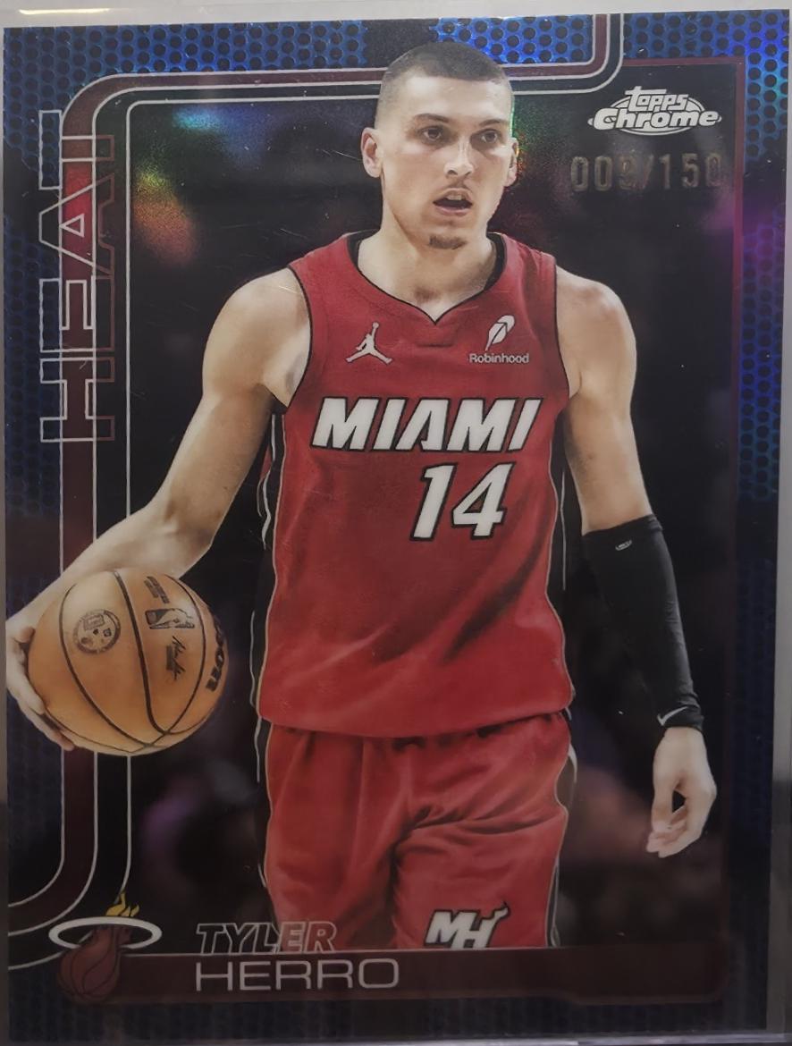 Tyler Herro [Blue Basketball Refractor] #188