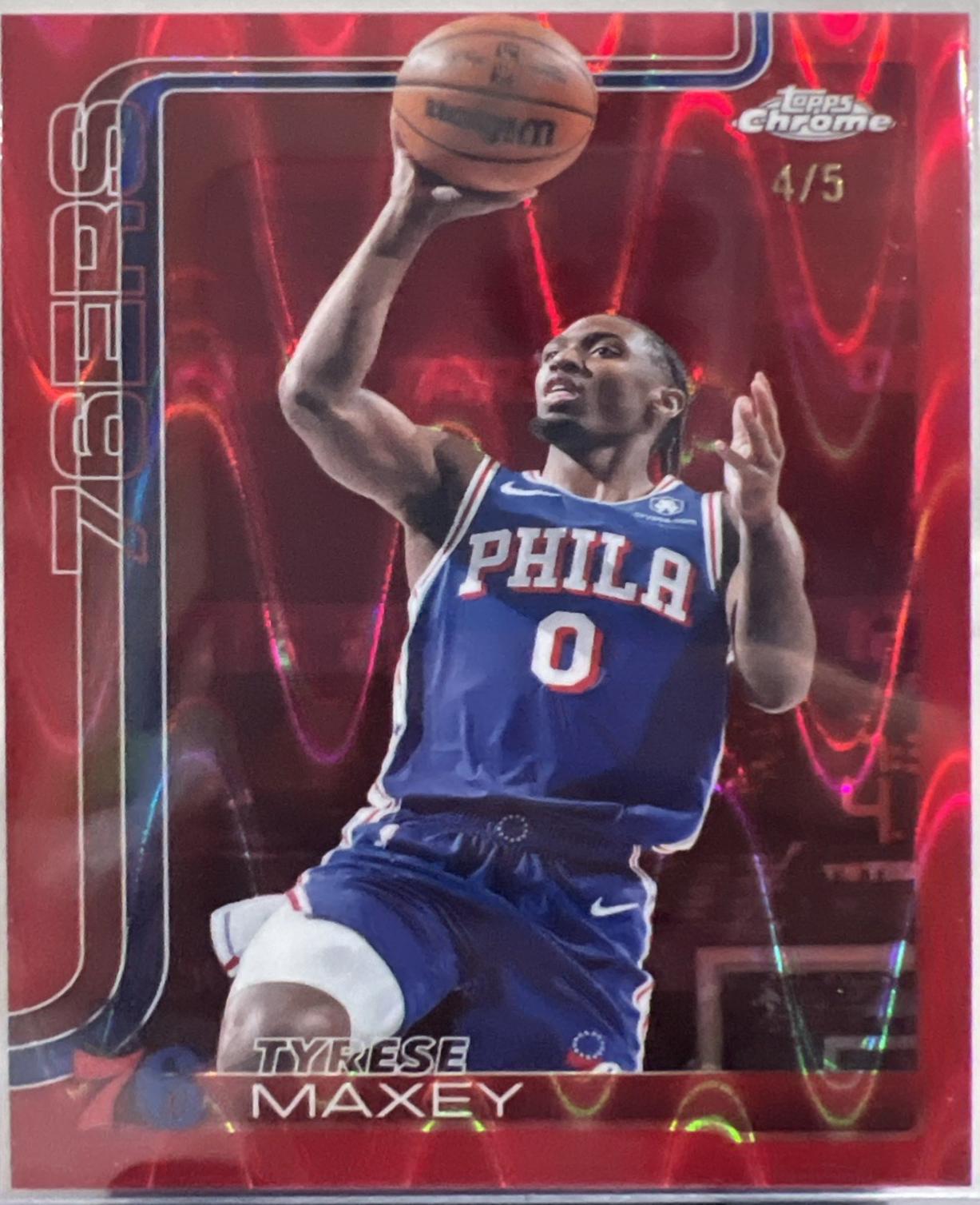 Tyrese Maxey [RayWave Red Refractor] #185