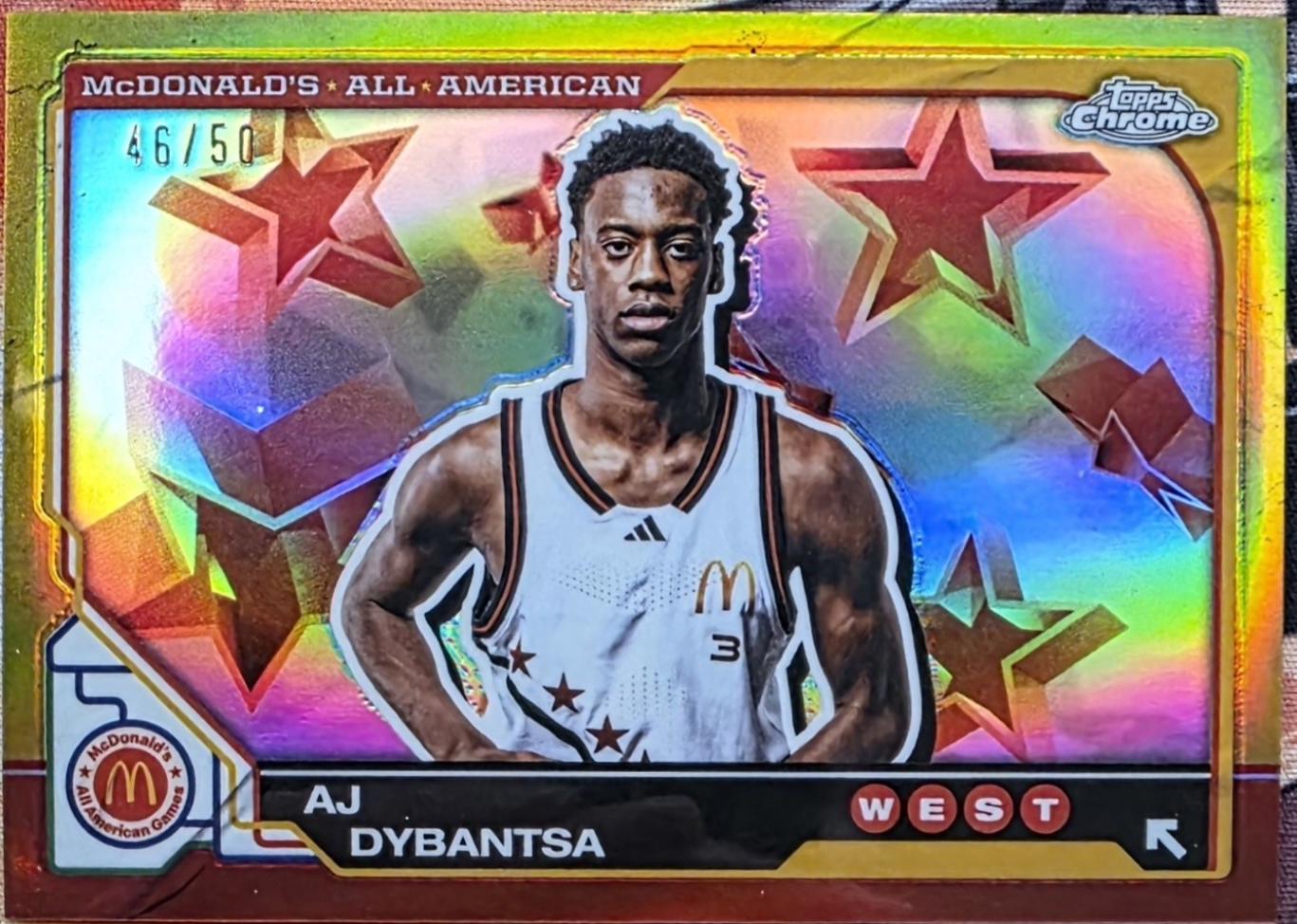 AJ Dybantsa [Gold Refractor] #45