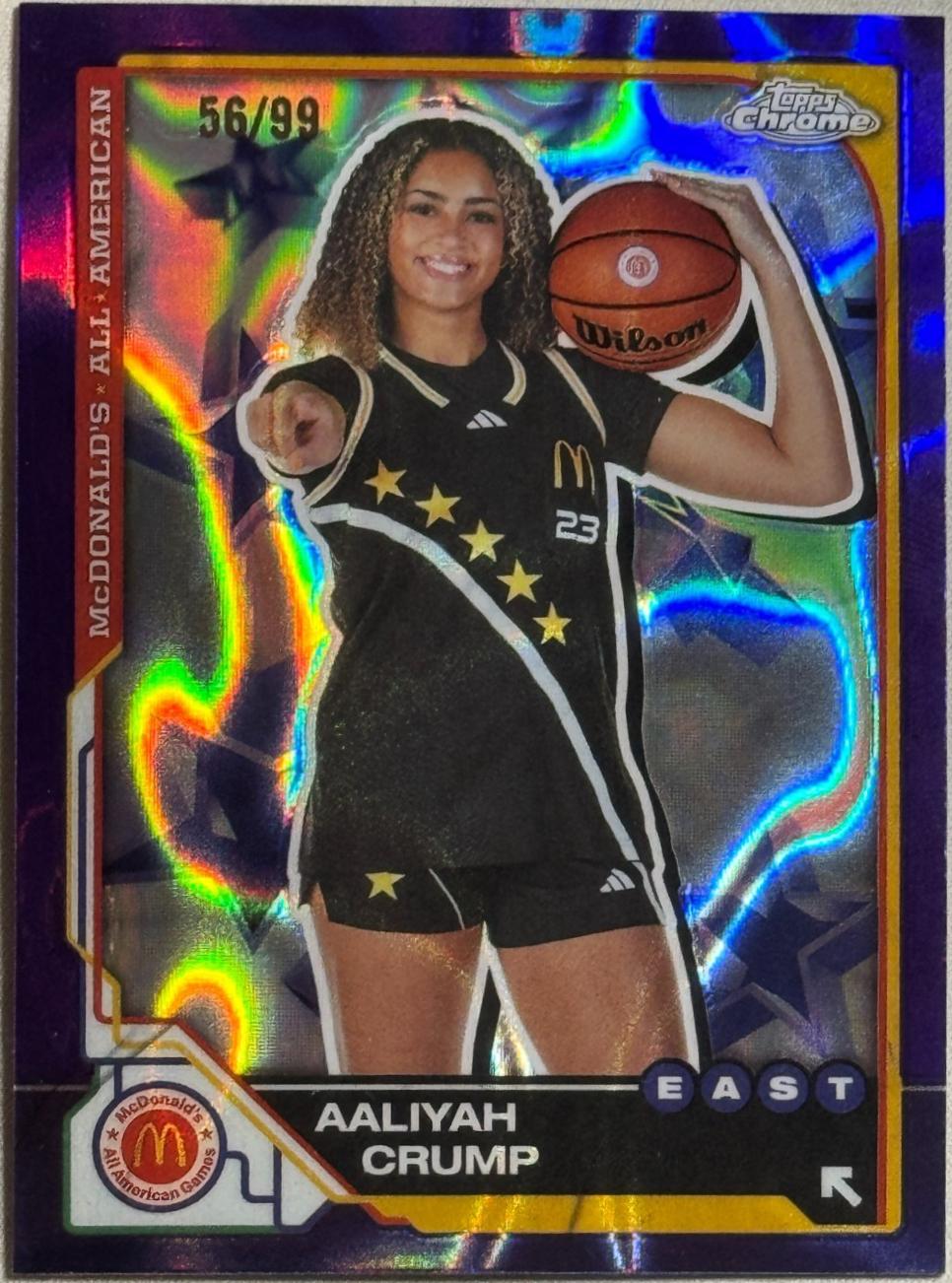 Aaliyah Crump [Purple Lava Refractor] #16