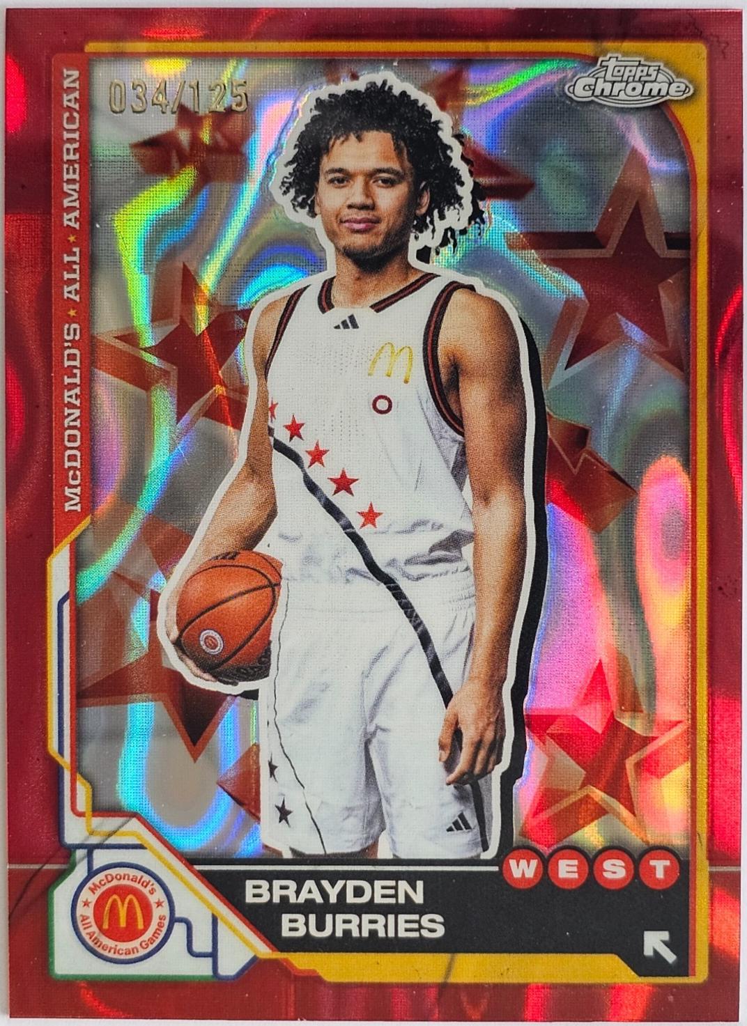 Brayden Burries [Red Lava Refractor] #8